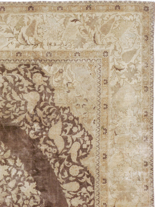 Vintage Persian Tabriz Carpet, No.11675 - Gss