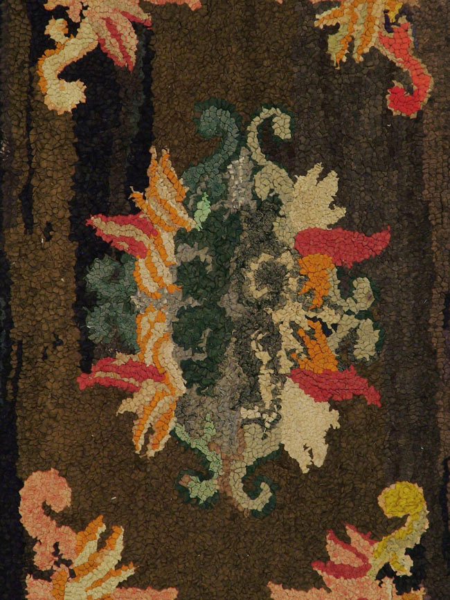 Vintage American Hook Rug, No.11726 - Gss