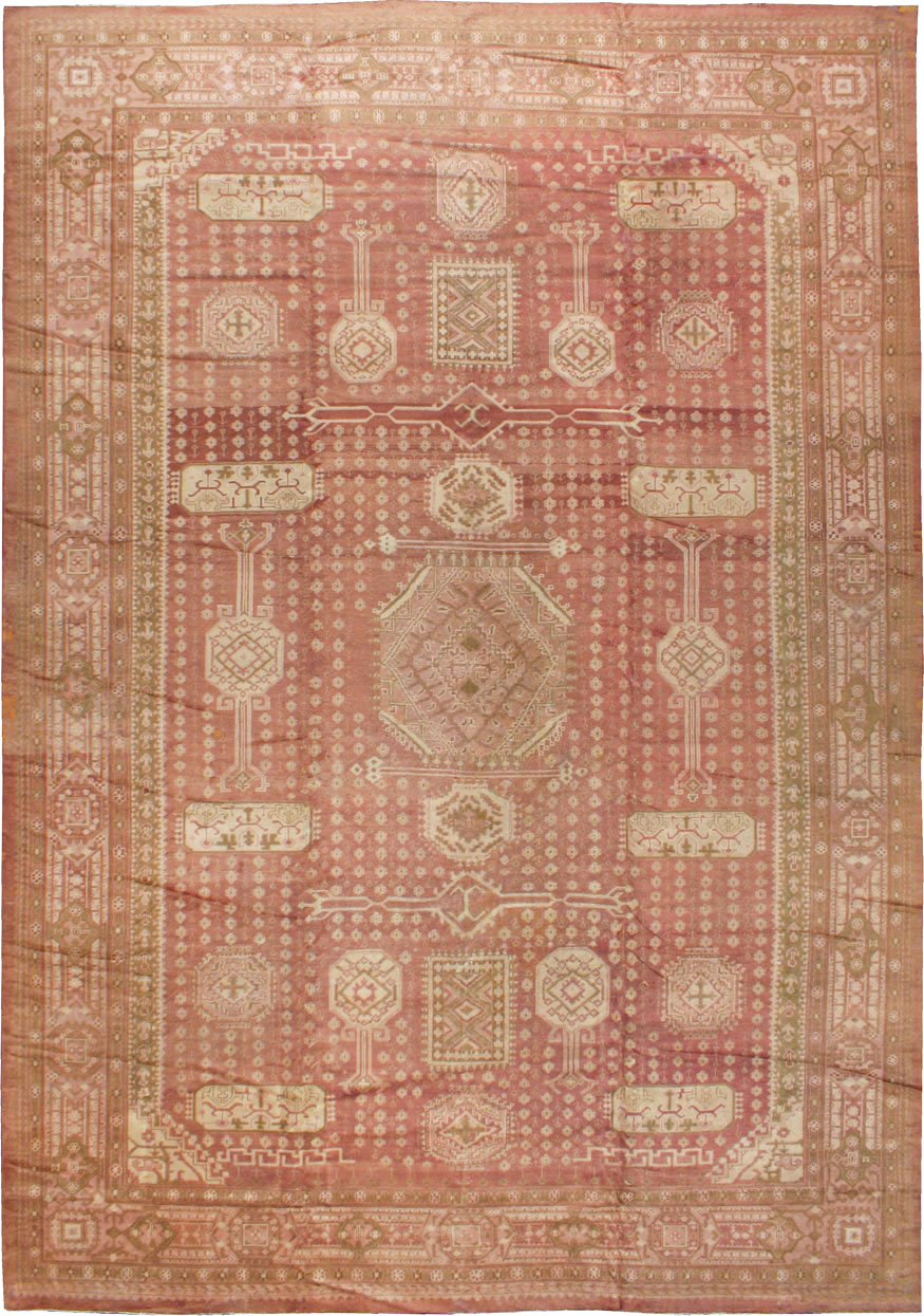 Vintage Turkish Oushak Carpet, No.11745 - Gss