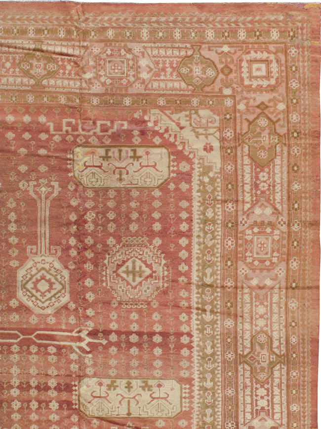 Vintage Turkish Oushak Carpet, No.11745 - Gss