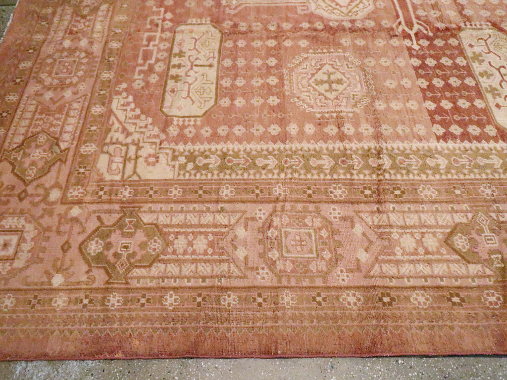 Vintage Turkish Oushak Carpet, No.11745 - Gss