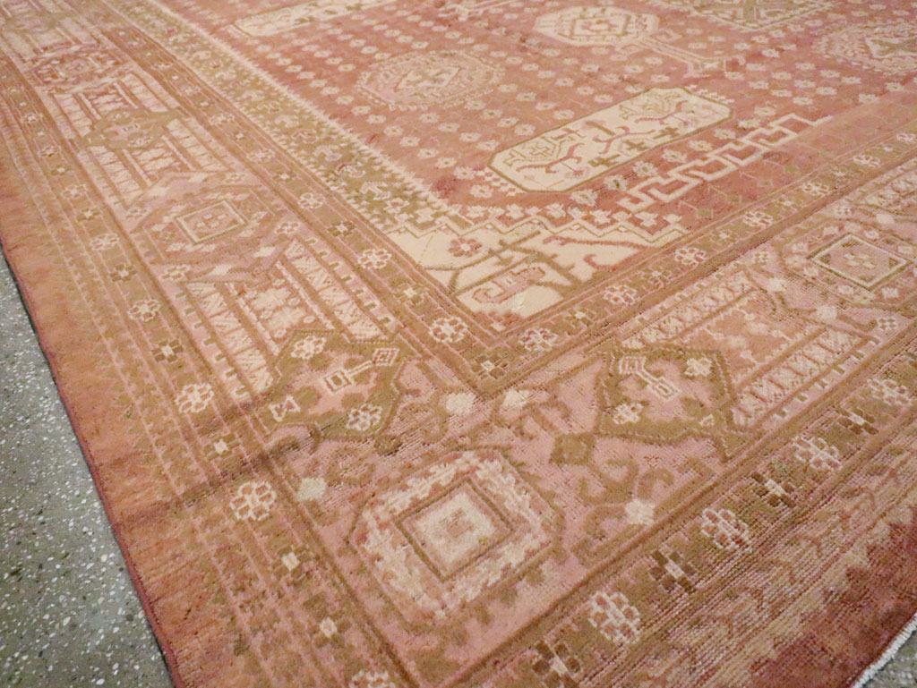 Vintage Turkish Oushak Carpet, No.11745 - Gss