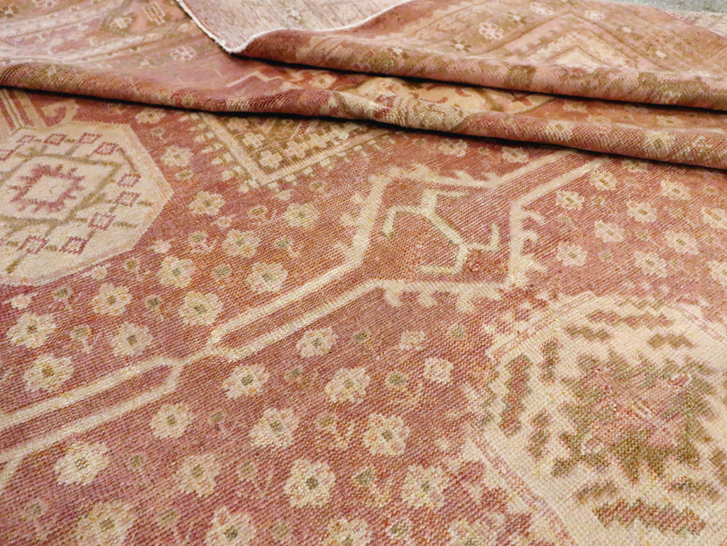 Vintage Turkish Oushak Carpet, No.11745 - Gss