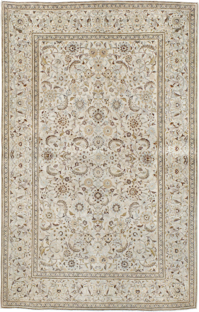 Vintage Persian Kashan Rug, No.11757 - Gss