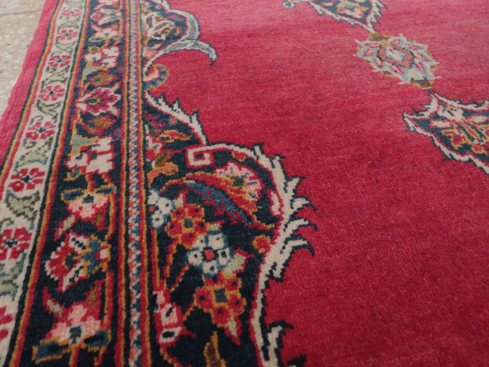Vintage Persian Kashan Rug, No.11758 - Gss