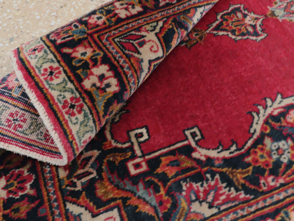 Vintage Persian Kashan Rug, No.11758 - Gss