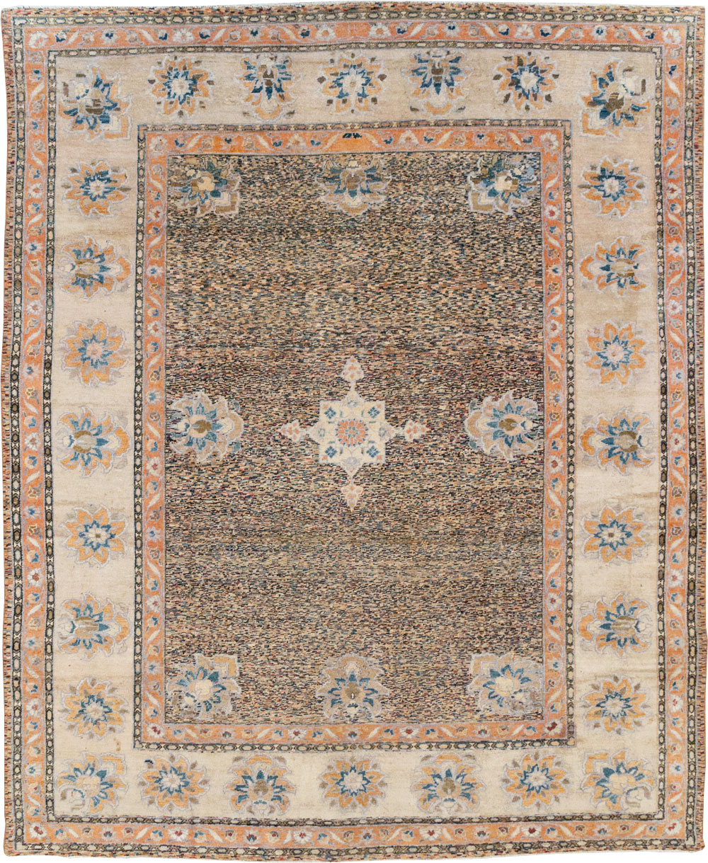 Vintage Persian Mahal Room Size Carpet, No.11759 - Gss
