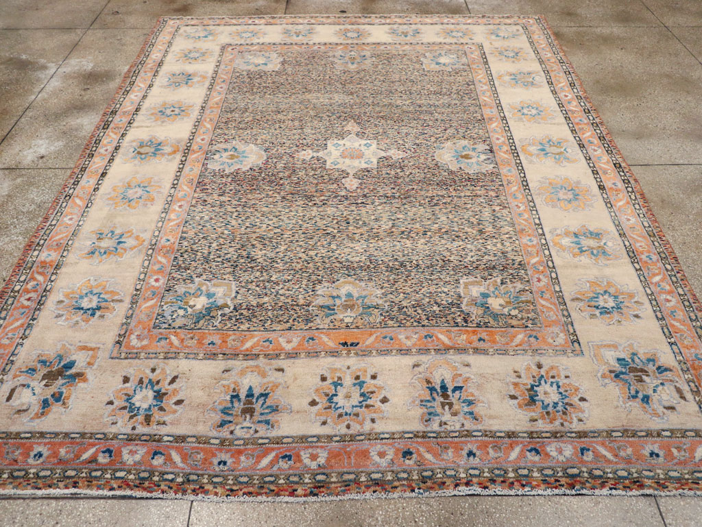 Vintage Persian Mahal Room Size Carpet, No.11759 - Gss