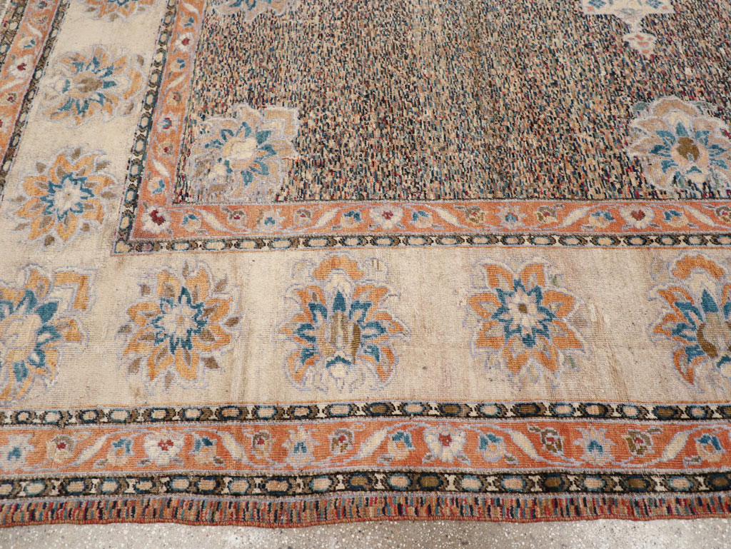 Vintage Persian Mahal Room Size Carpet, No.11759 - Gss