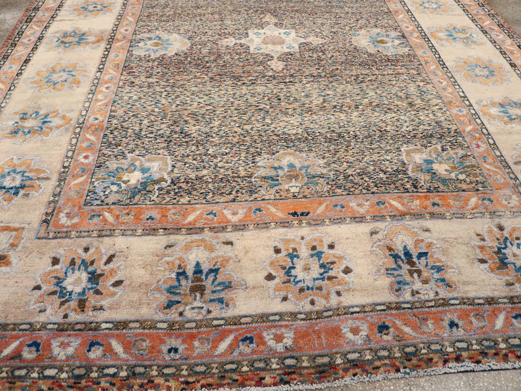 Vintage Persian Mahal Room Size Carpet, No.11759 - Gss