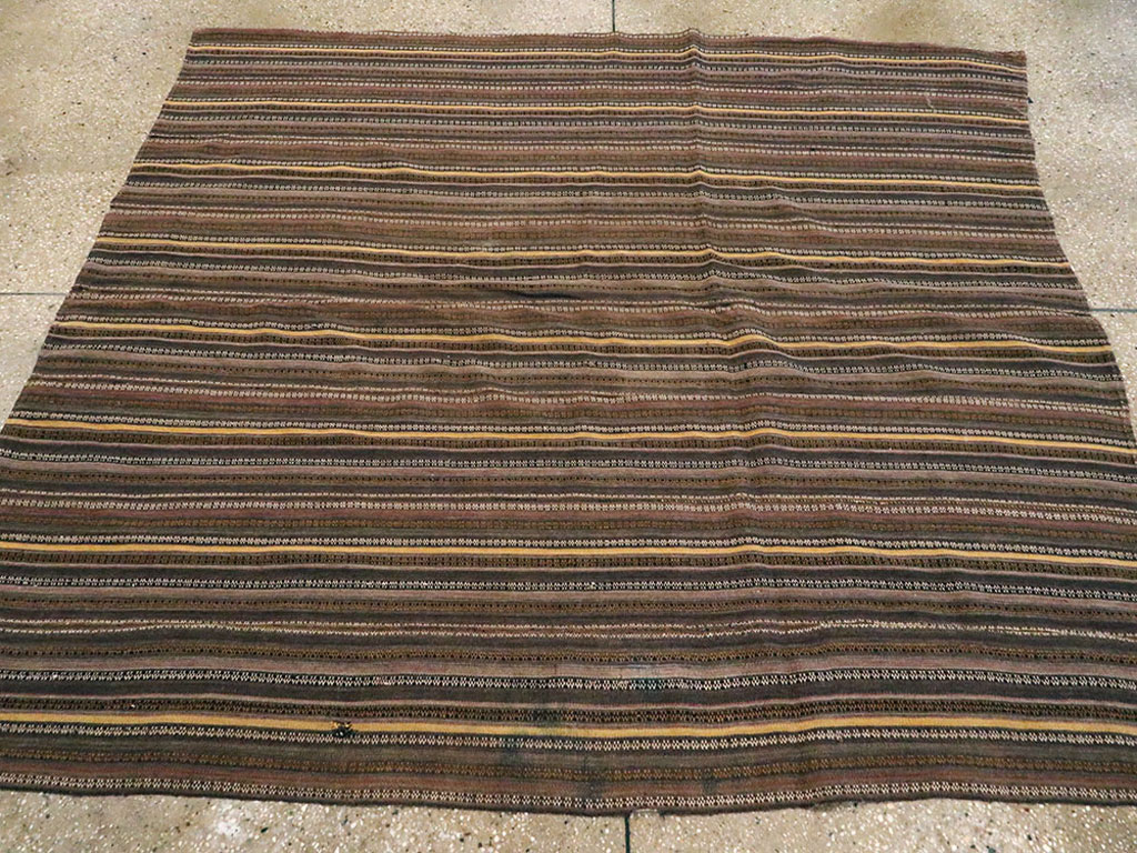 Vintage Turkish Flatweave Kilim Rug, No.11761 - Gss