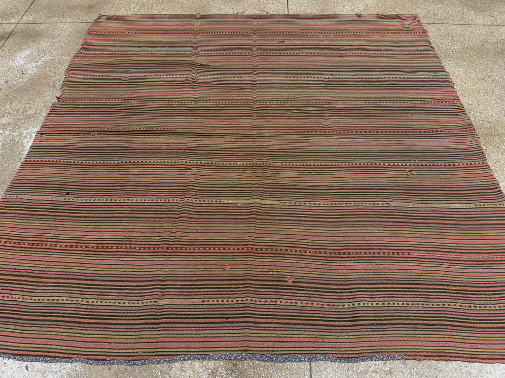 Vintage Persian Flatweave Kilim, No.11764 - Gss