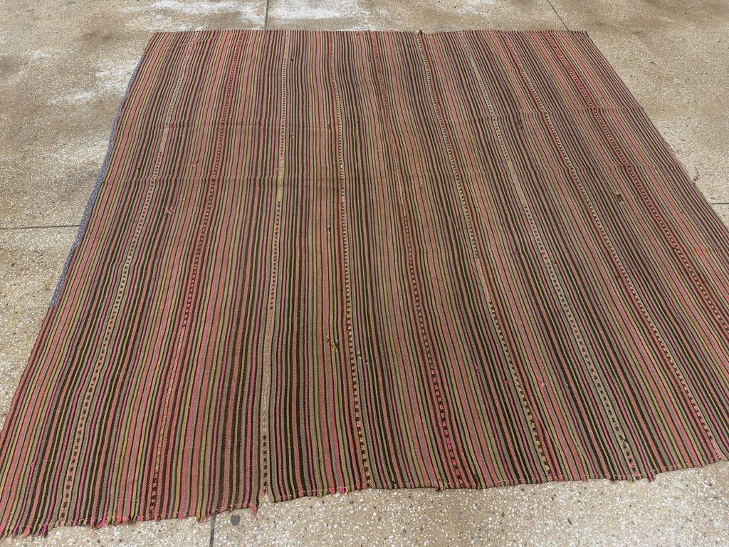 Vintage Persian Flatweave Kilim, No.11764 - Gss