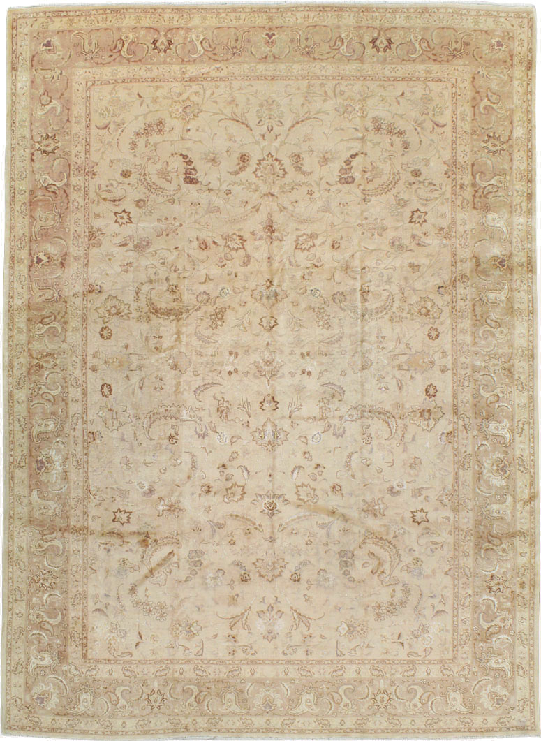 Vintage Persian Tabriz Carpet, No.11787 - Gss