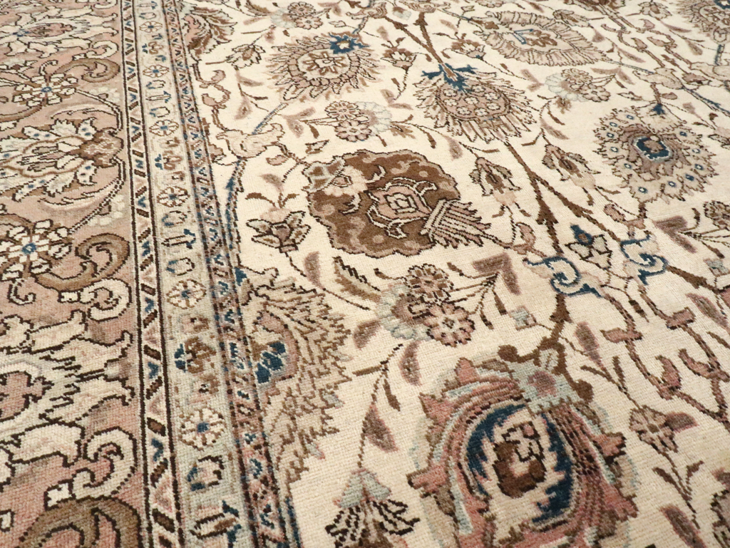 Vintage Persian Tabriz Carpet, No.11792 - Gss