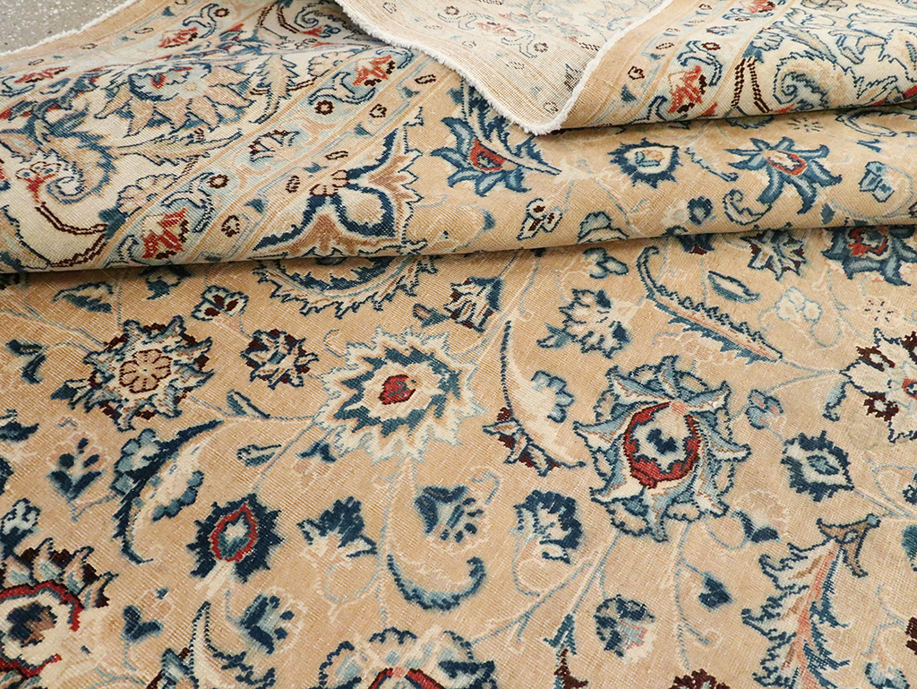 Vintage Persian Mashad Carpet, No.11804 - Gss