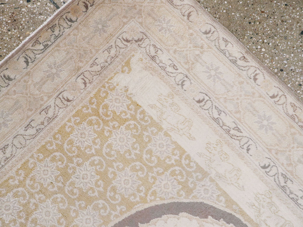 Antique Persian Tabriz Pictorial Rug, No.11823 - Gss