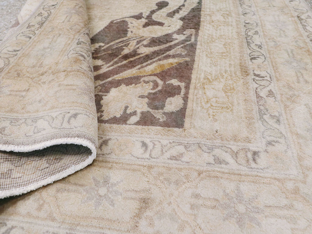 Antique Persian Tabriz Pictorial Rug, No.11823 - Gss