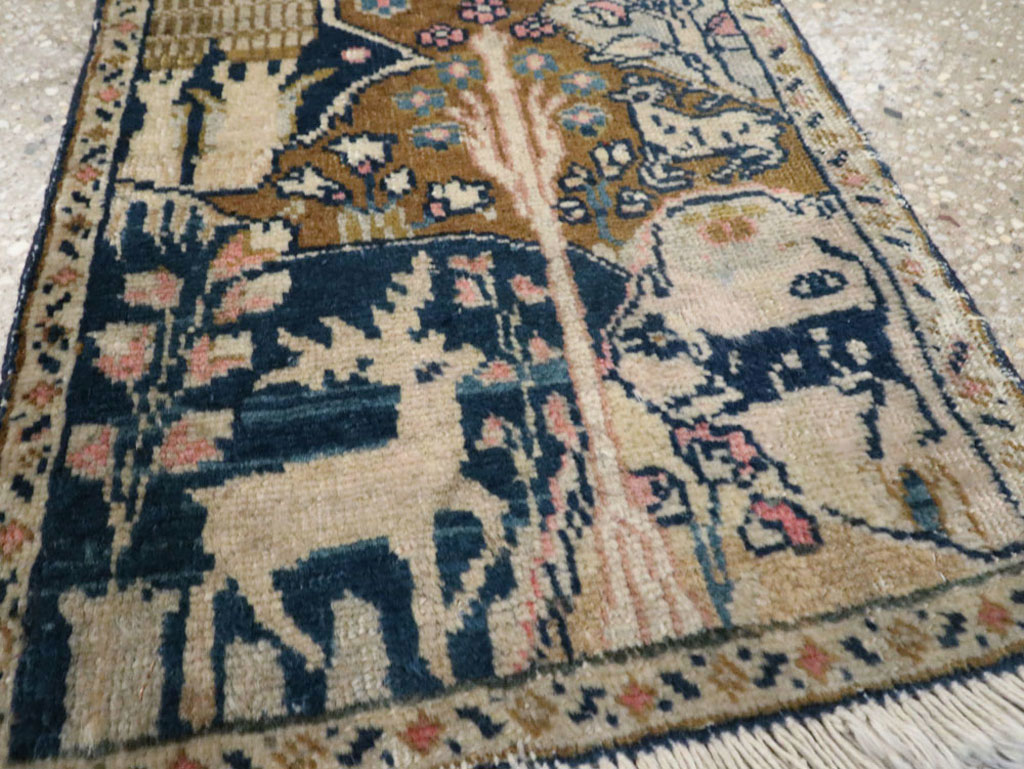 Vintage Persian Tabriz Pictorial Rug (Pair: 1 of 2), No.11831 - Gss