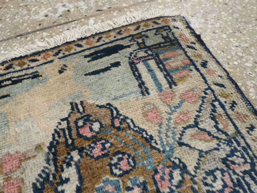 Vintage Persian Tabriz Pictorial Rug (Pair: 1 of 2), No.11831 - Gss