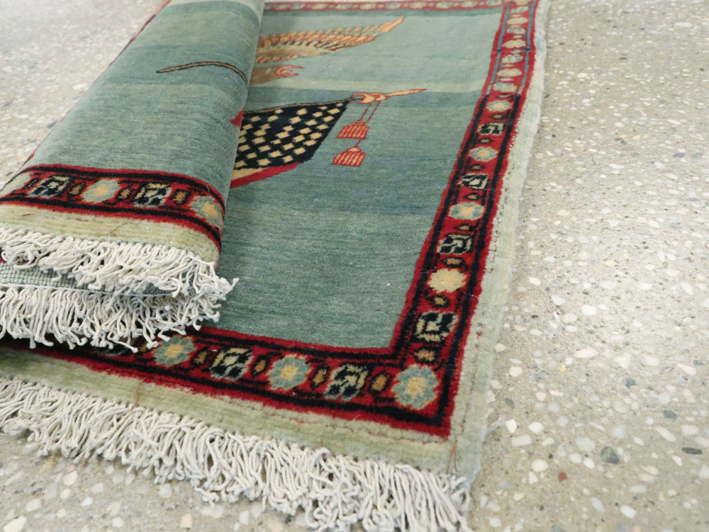 Antique Persian Tabriz Flag Pictorial Rug (Pair: 1 of 2), No.11839 - Gss