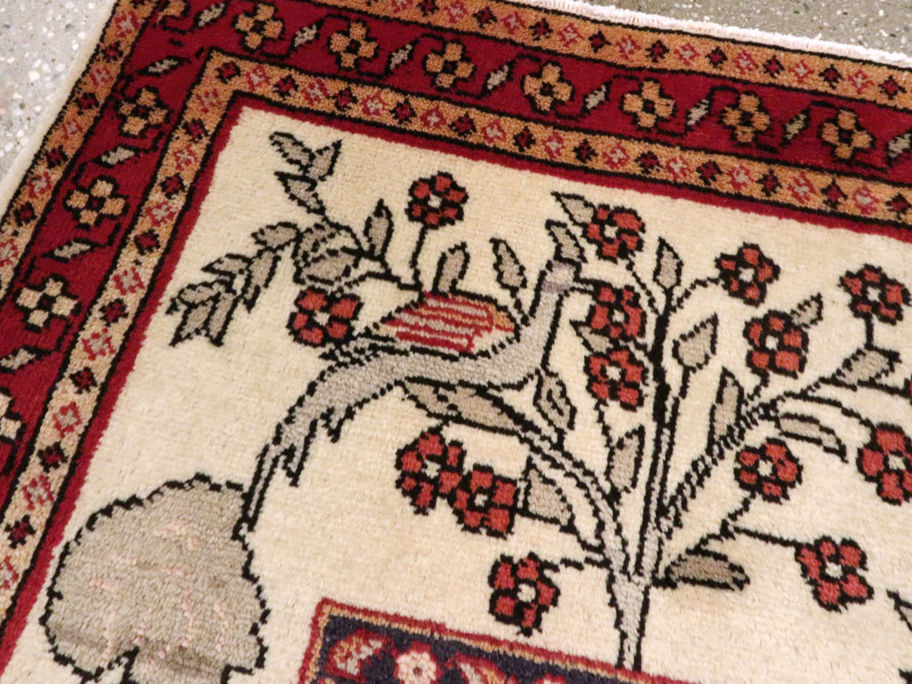 Vintage Persian Tabriz Pictorial Rug (Pair: 1 of 2), No.11849 - Gss