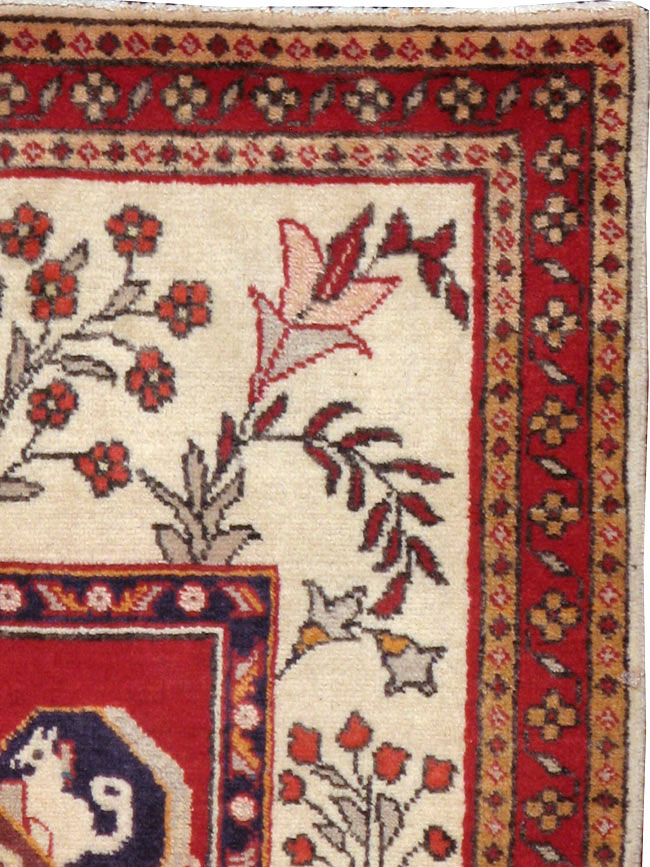 Vintage Persian Tabriz Pictorial Rug (Pair: 2 of 2), No.11850 - Gss