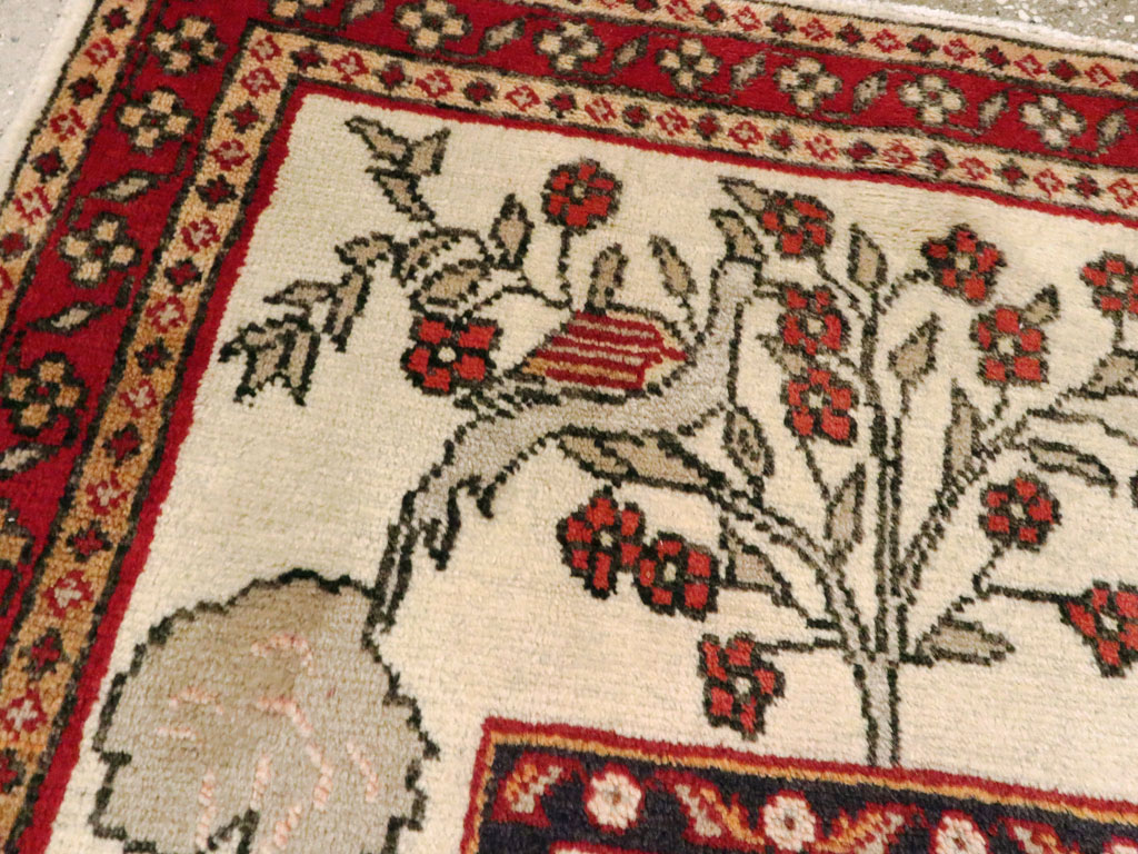 Vintage Persian Tabriz Pictorial Rug (Pair: 2 of 2), No.11850 - Gss