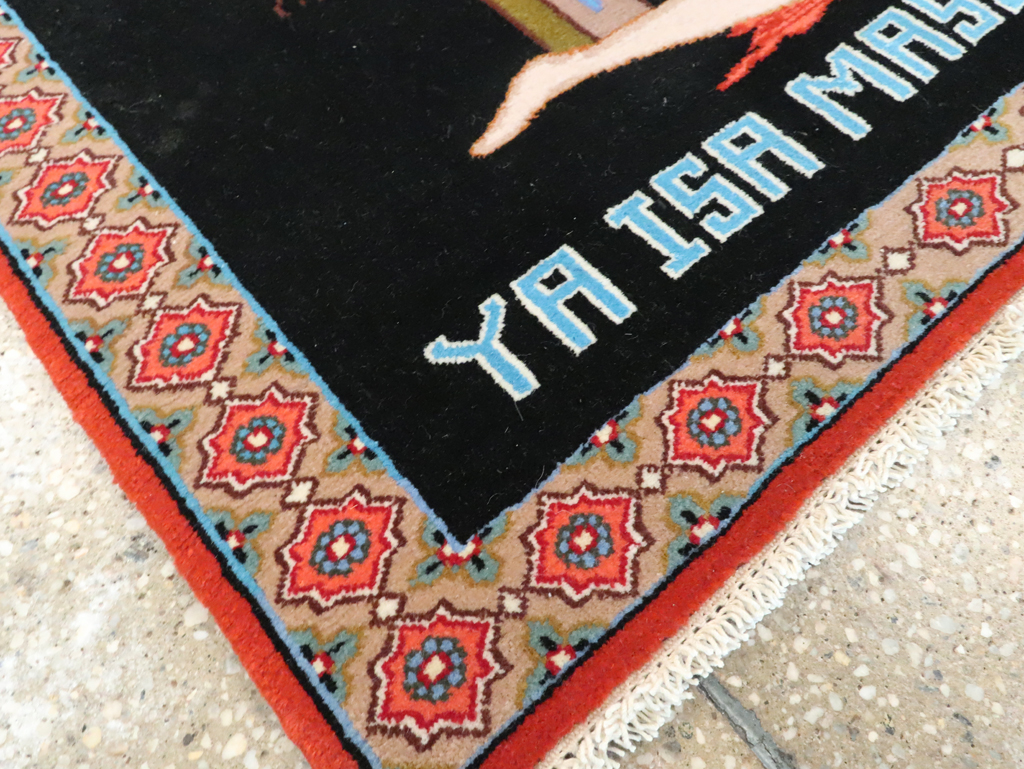 Vintage Persian Tabriz Pictorial Rug (Pair: 1 of 2), No.11853 - Gss