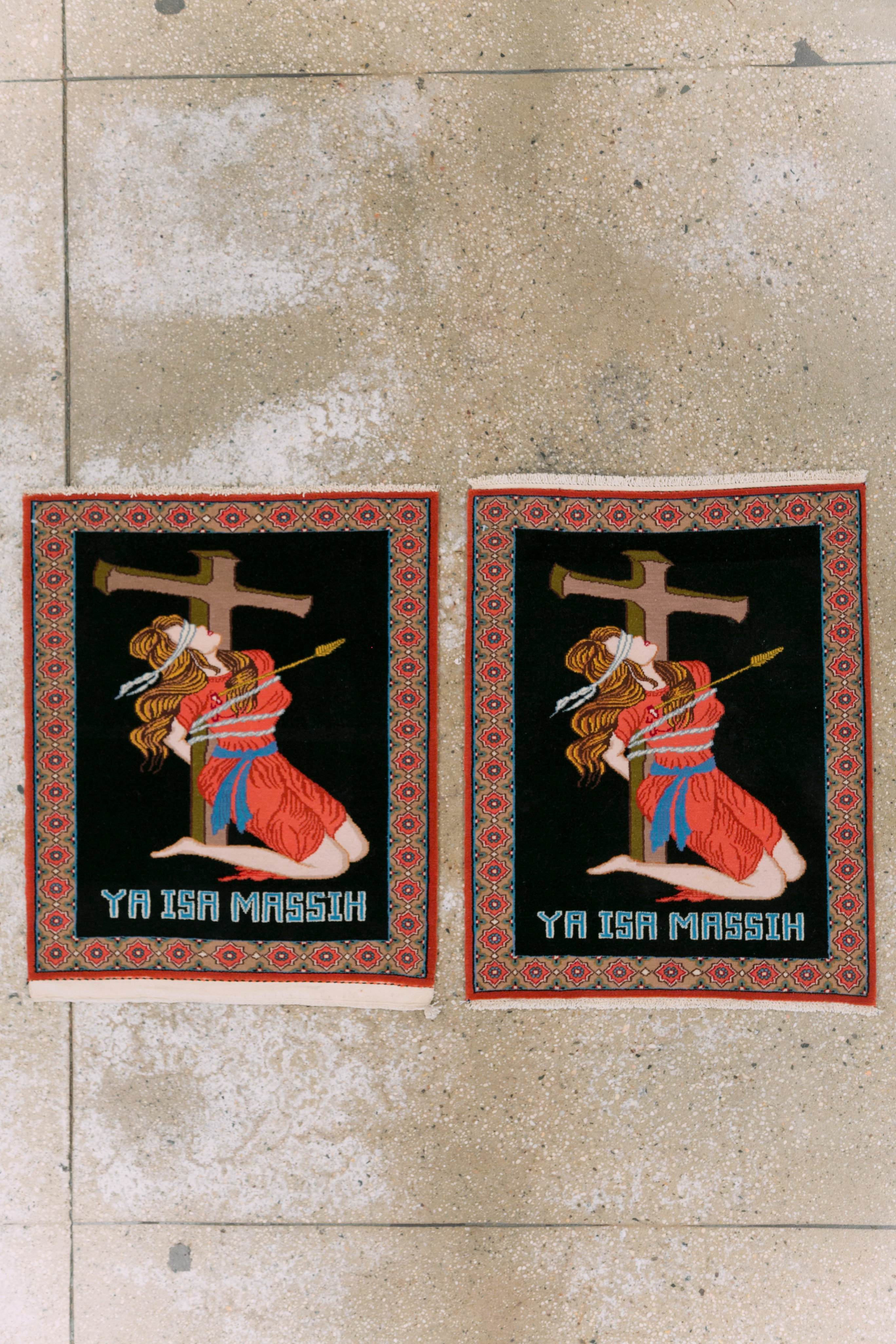 Vintage Persian Tabriz Pictorial Rug (Pair: 1 of 2), No.11853 - Gss