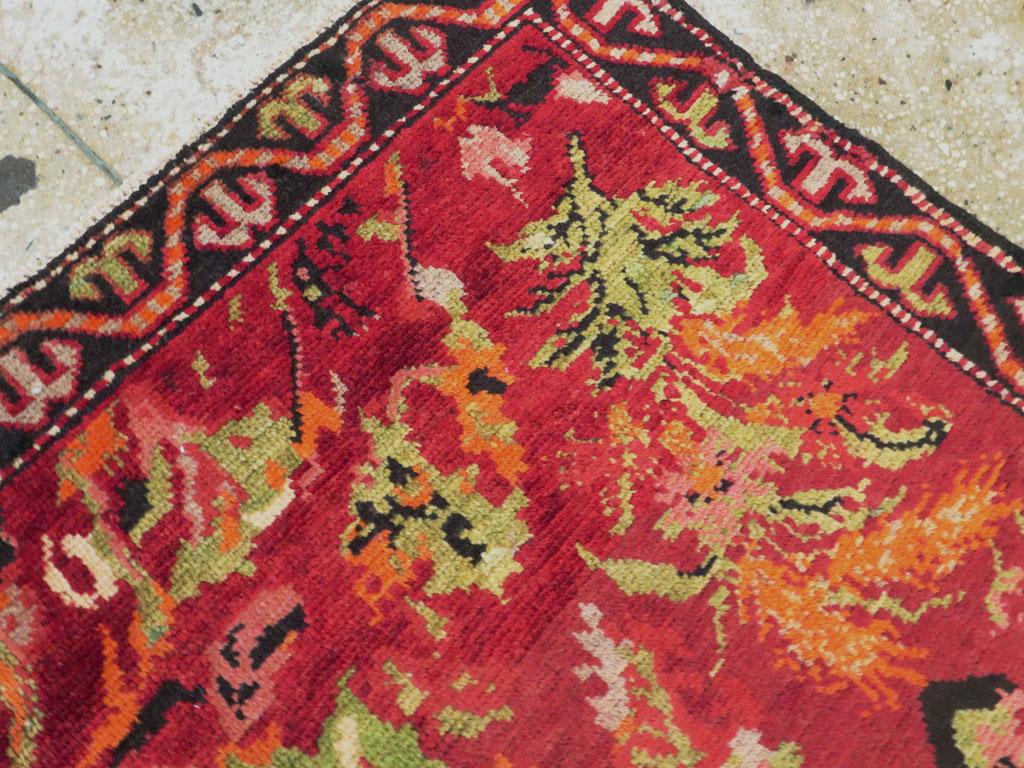 Antique Caucasian Karabagh Pictorial Rug, No.11857 - Gss