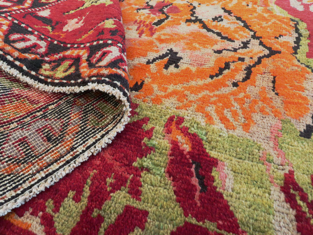 Antique Caucasian Karabagh Pictorial Rug, No.11857 - Gss