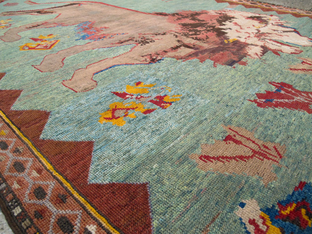 Antique Persian Gabbeh Pictorial Rug, No.11865 - Gss