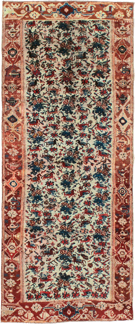 Antique Persian Kurdish Rug, No.11878 - Gss