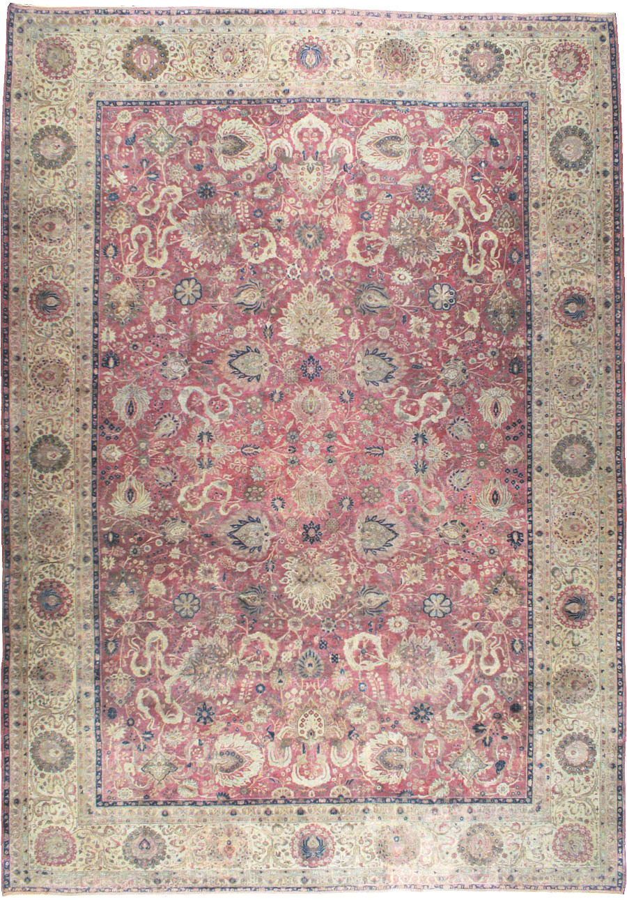 Antique Persian Tabriz Carpet, No.11907 - Gss