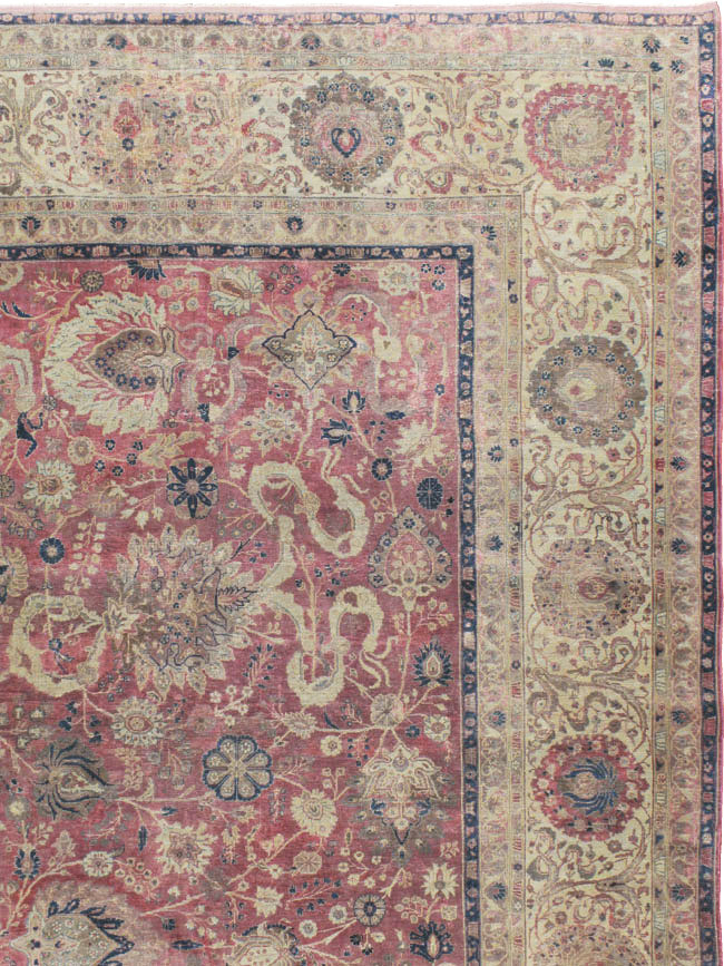 Antique Persian Tabriz Carpet, No.11907 - Gss