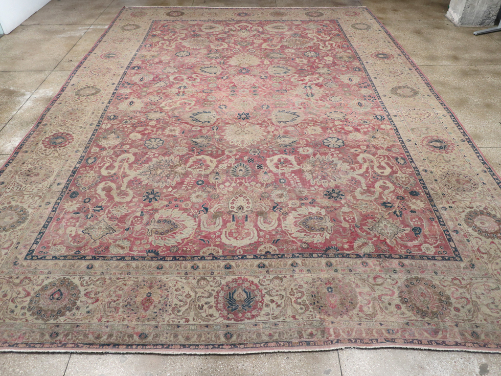 Antique Persian Tabriz Carpet, No.11907 - Gss