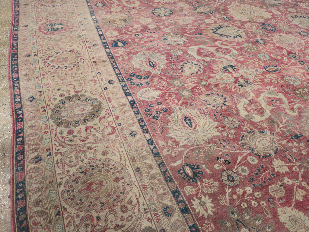 Antique Persian Tabriz Carpet, No.11907 - Gss