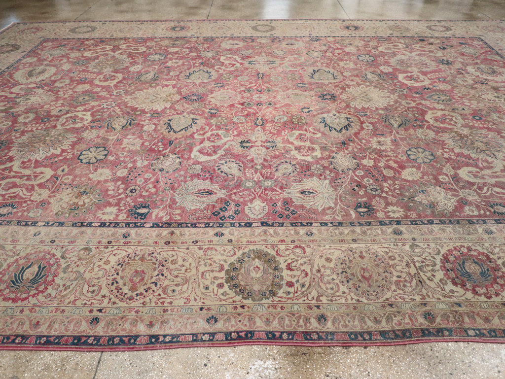 Antique Persian Tabriz Carpet, No.11907 - Gss
