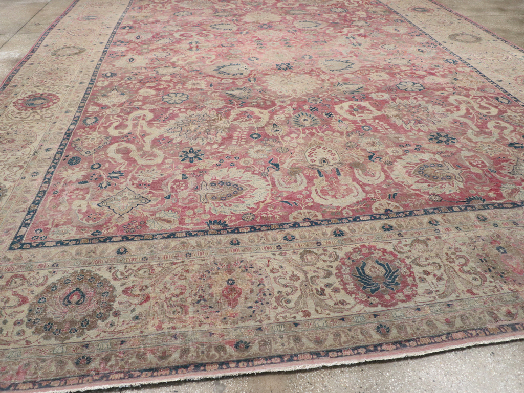 Antique Persian Tabriz Carpet, No.11907 - Gss