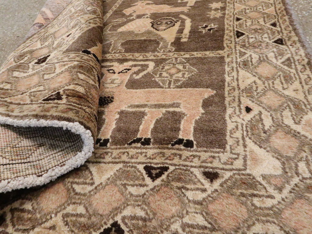 Vintage Gabbeh Pictorial Rug, No.11947 - Gss