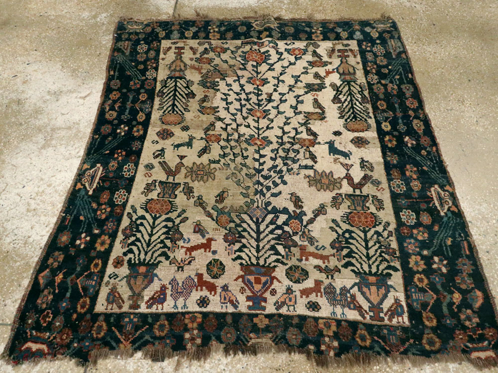 Antique Afshar Rug, No.11973 - Gss