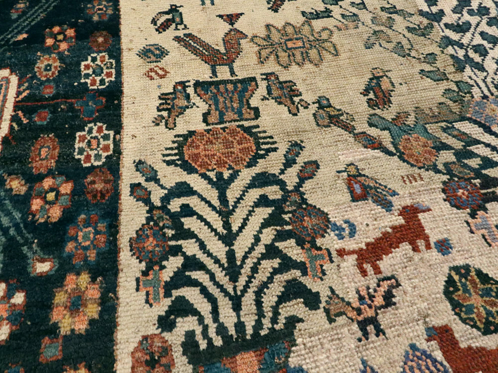 Antique Afshar Rug, No.11973 - Gss