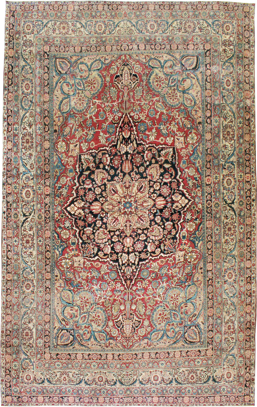 Antique Persian Lavar Kerman Carpet, No.12017 - Gss