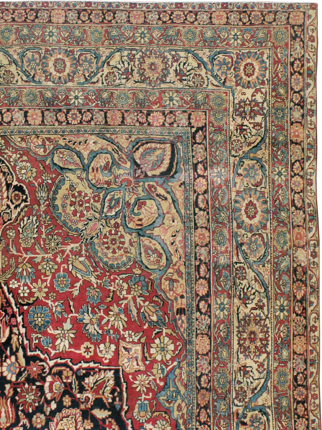Antique Persian Lavar Kerman Carpet, No.12017 - Gss