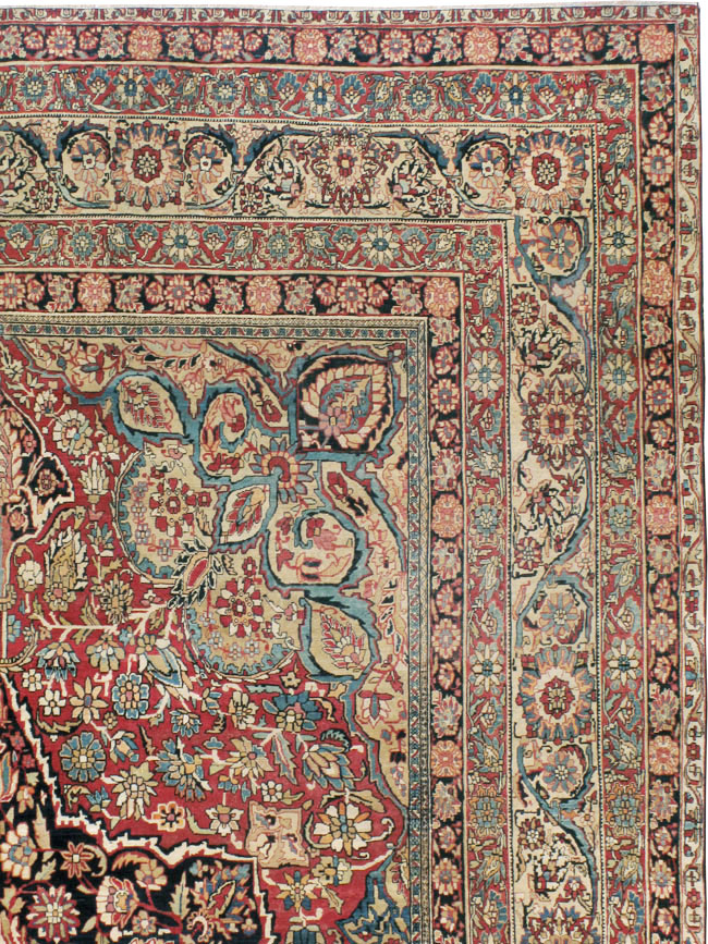 Antique Persian Lavar Kerman Carpet, No.12017 - Gss