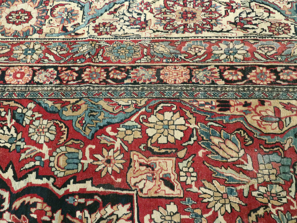 Antique Persian Lavar Kerman Carpet, No.12017 - Gss