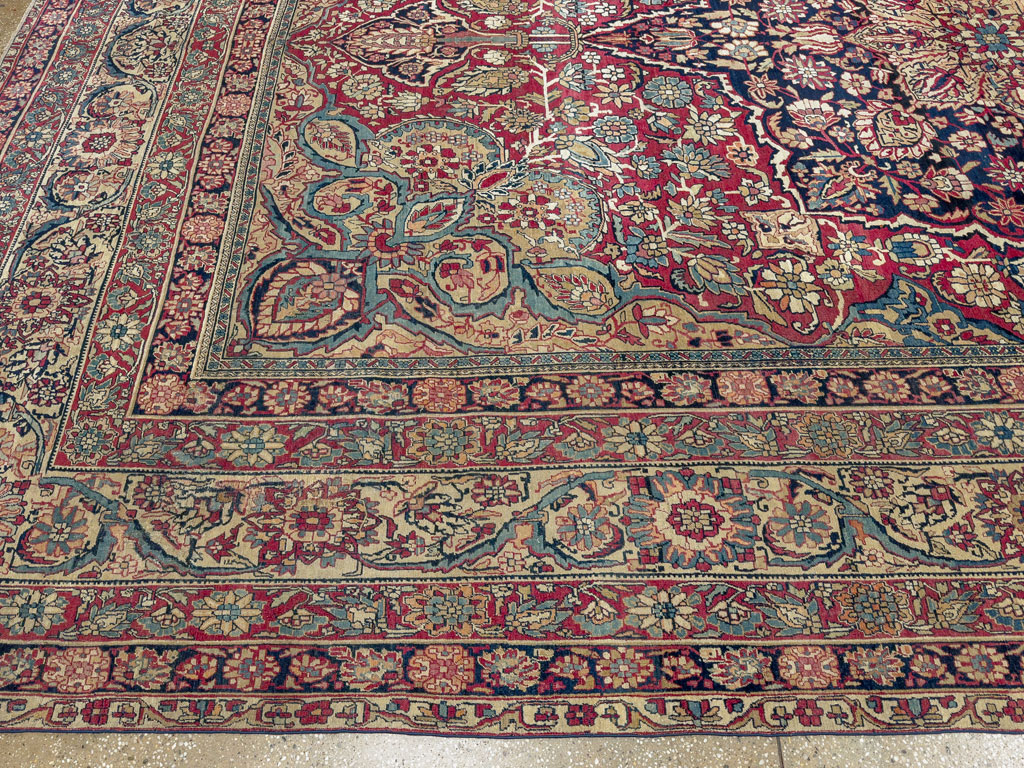 Antique Persian Lavar Kerman Carpet, No.12017 - Gss