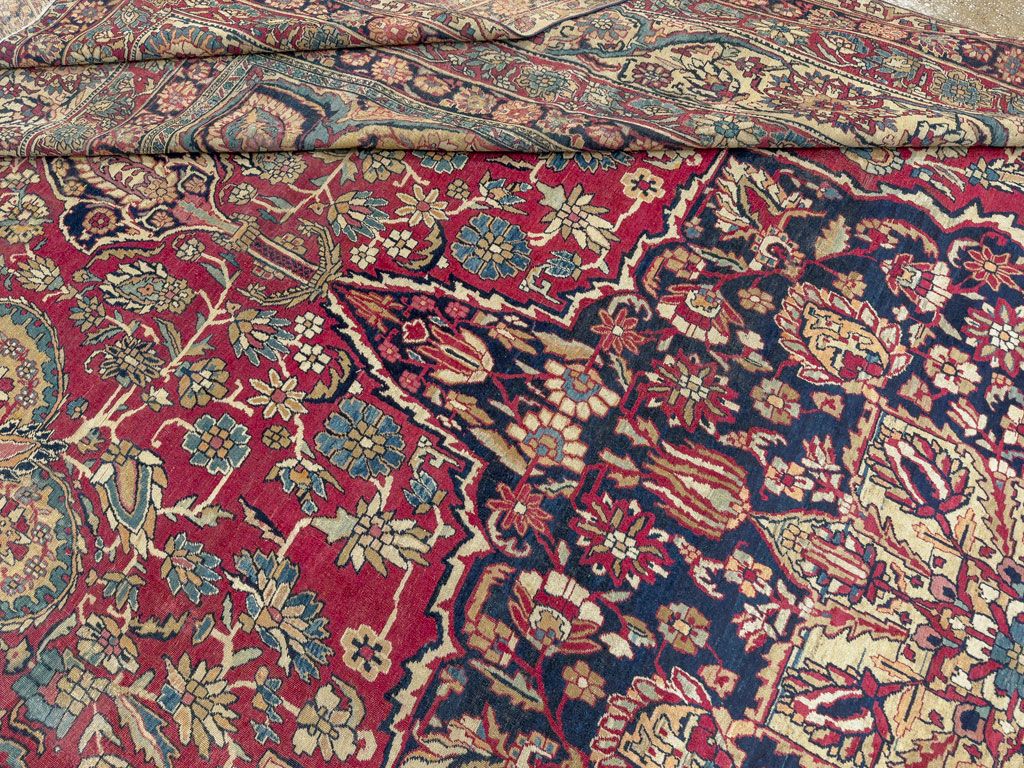 Antique Persian Lavar Kerman Carpet, No.12017 - Gss