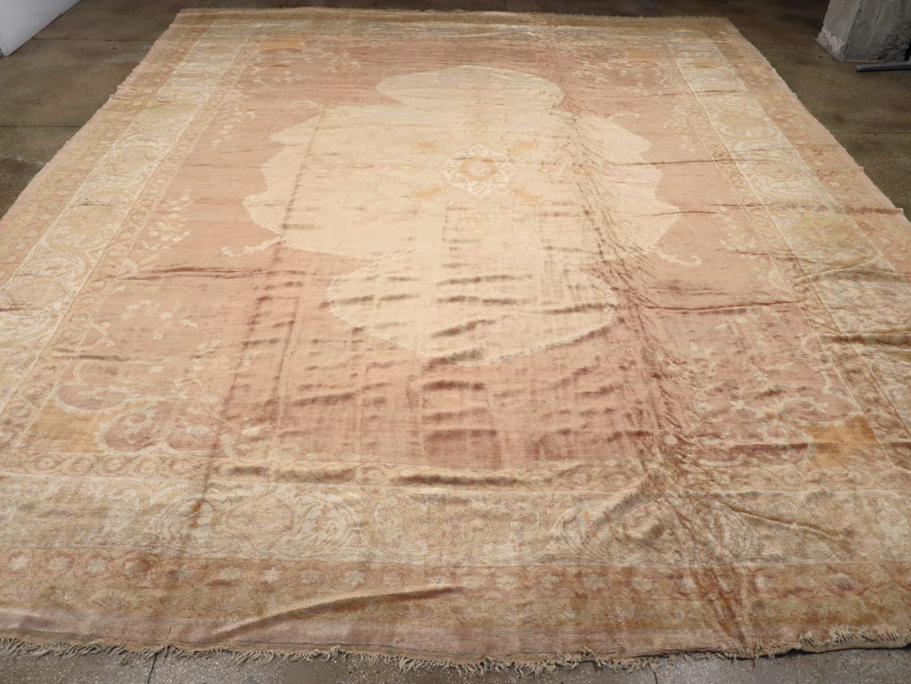 Antique Turkish Oushak Square Oversize Carpet, No.12029 - Gss